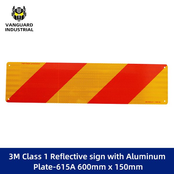 Rear Marker Plate Left side 600x150mm