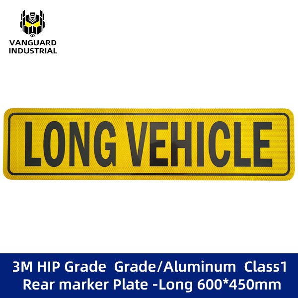 3M HIP Grade  Grade/Aluminum  Class1 Rear marker Plate -Long 600*450mm