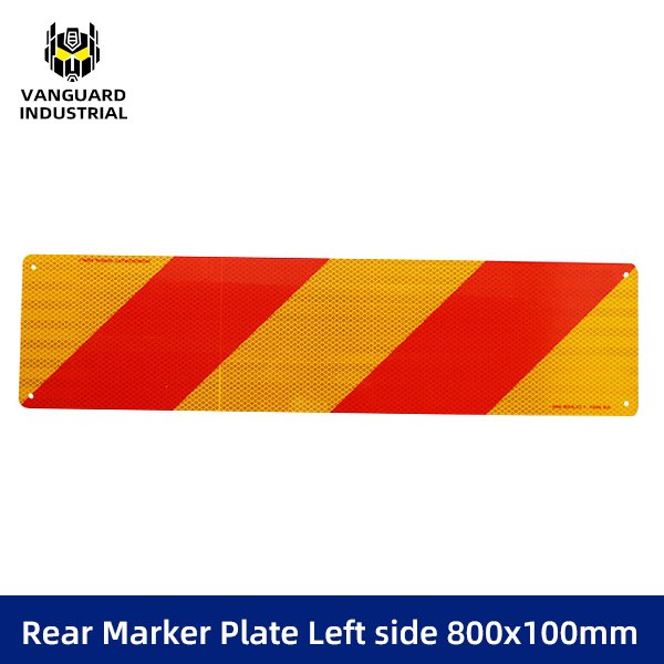 Rear Marker Plate Left side 800x100mm