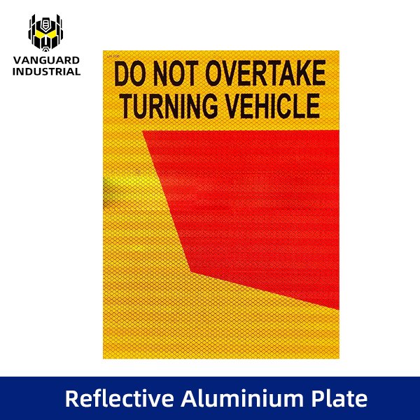 3M HIP Grade Class1 LEFT Rear Marking Plate Reflective Aluminium Plate - 300*400mm Left Hand