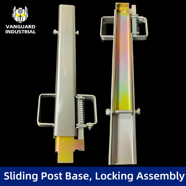 Sliding Post Base, Locking Assembly - For Curtain Siders