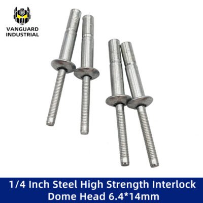 1/4 Inch Steel High Strength Interlock Dome Head 6.4*14mm