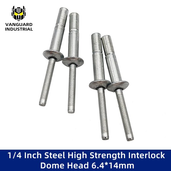 1/4 Inch Steel High Strength Interlock Dome Head 6.4*14mm
