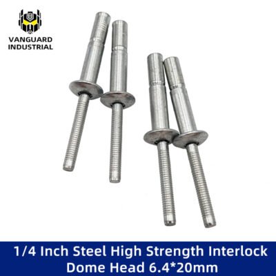 1/4 Inch Steel High Strength Interlock Dome Head 6.4*20mm