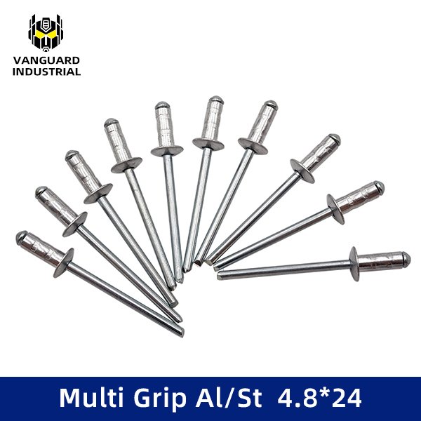 Multi Grip Al/St Dome Head Rivets 4.8*24mm