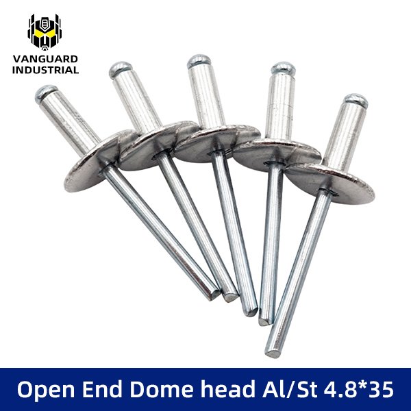 Open End Dome head Al/St 4.8*35
