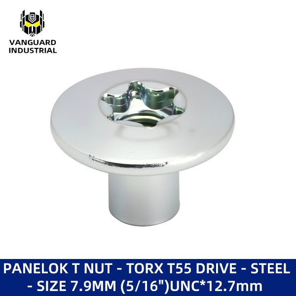 Camtainer T NUT - TORX T55 DRIVE - STEEL- SIZE 7.9MM (5/16")UNC*12.7mm