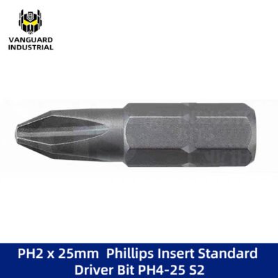 PH2 x 25mm  Phillips Insert Standard Driver Bit PH4-25 S2