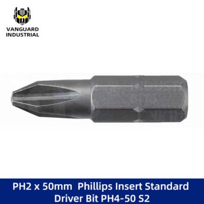 PH2 x 50mm  Phillips Insert Standard Driver Bit PH4-50 S2