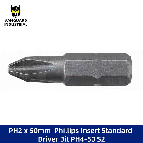 PH2 x 50mm Phillips Insert Standard Driver Bit PH4-50 S2