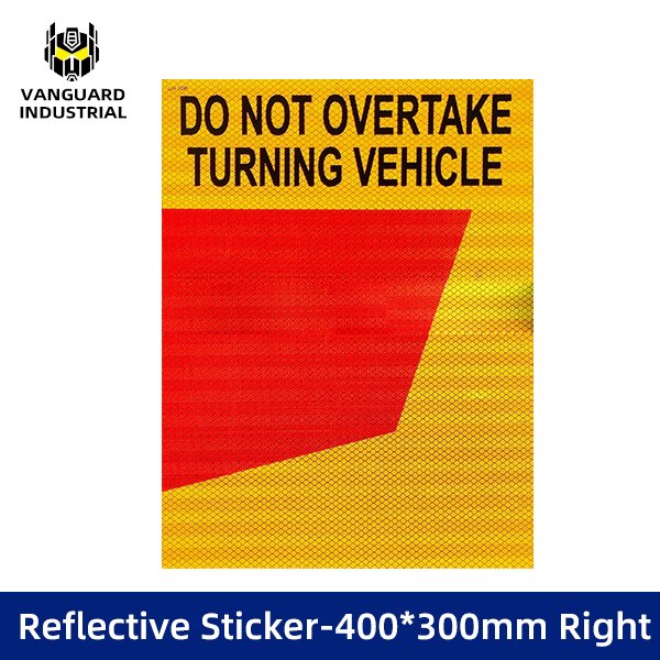 3M HIP Grade Class1 RIGHT Rear Marking Plate Reflective Sticker-300*400mm Right